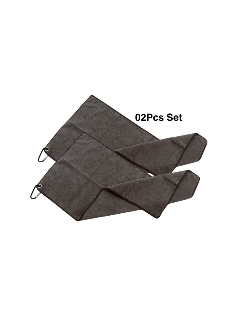 Liying Barista Cleaning Towel with Hook Set Pack of 2pcs, 30 * 60cm Mirco Fiber Cloth for Cleaning Espresso Coffee Machine Steam Wand and Coffee Bar Counter (Grey) - Image 4