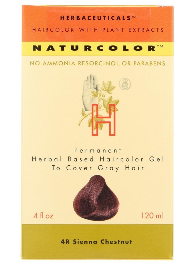 Naturcolor naturcolor Haircolor - Sienna Chestnut Hair Dye, 4 Fl Oz (4R)  - Image 1