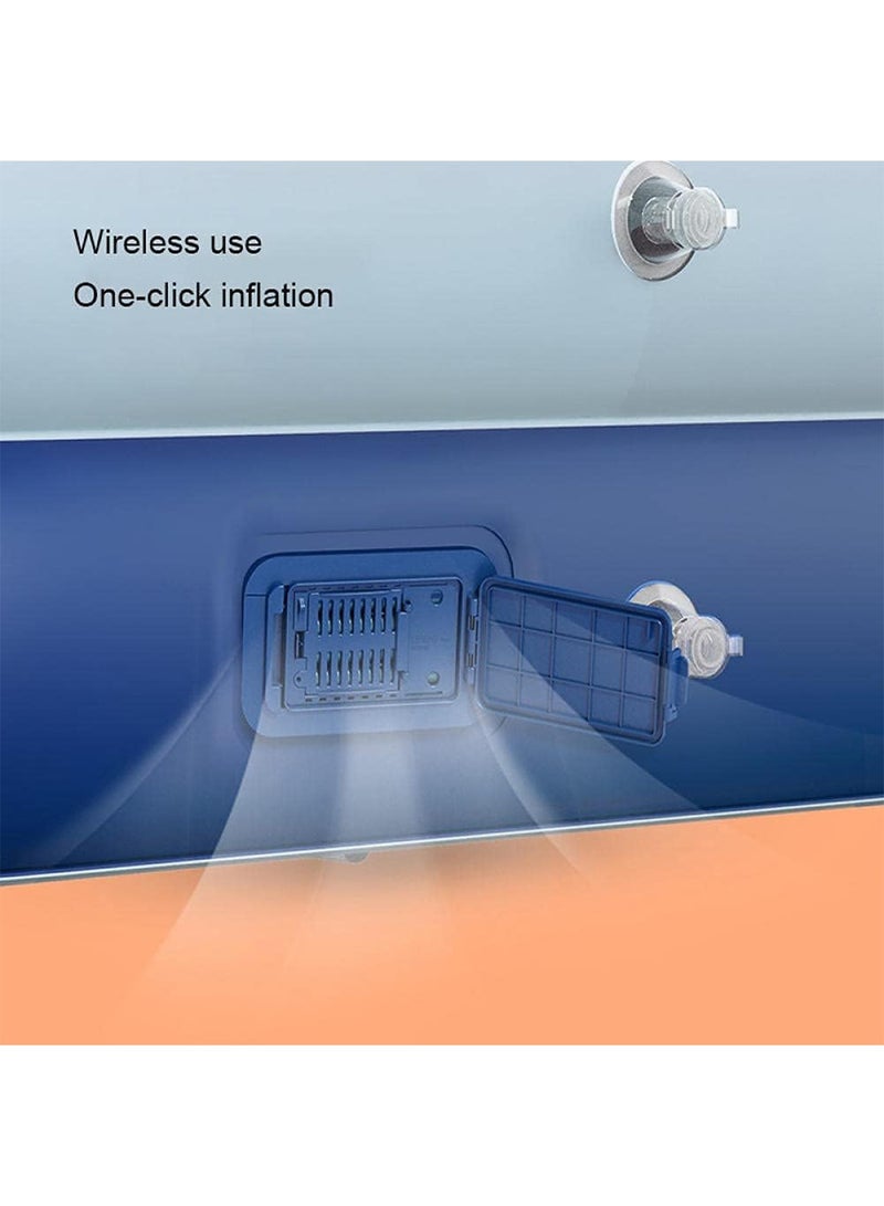 GT-Wheel Inflatable Swimming Pool with Sun Shade Automatic Family Pool for Kids & Adults - Image 3