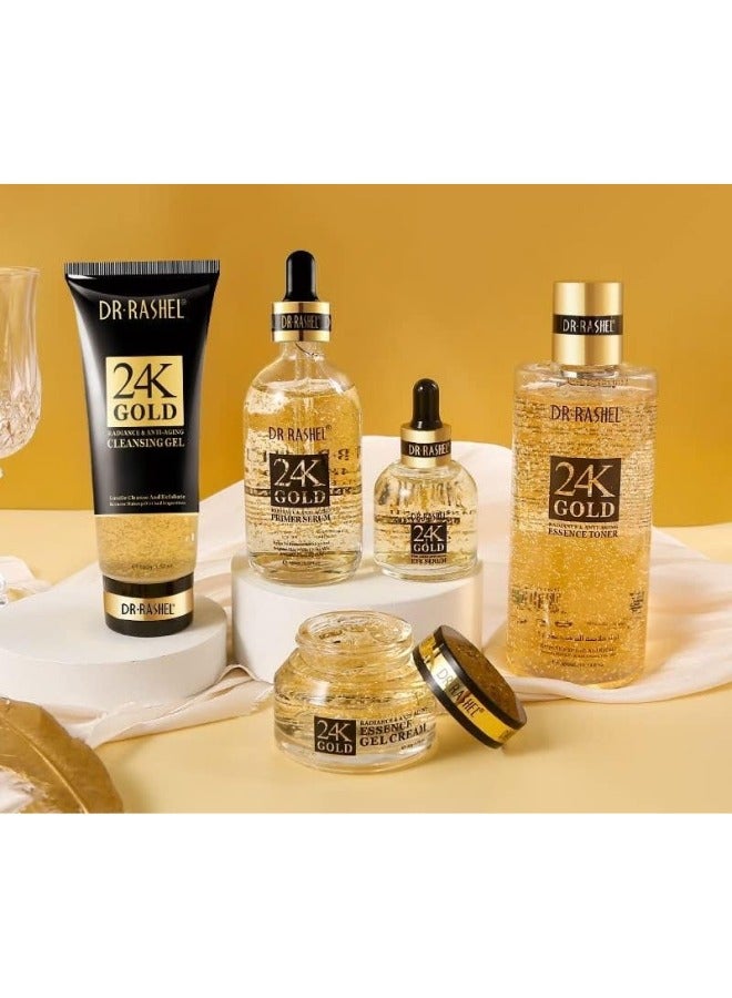 دكتور راشيل Gift set24K Gold Radiance And Anti-Aging Skin Care 5 Piece Set - Image 2
