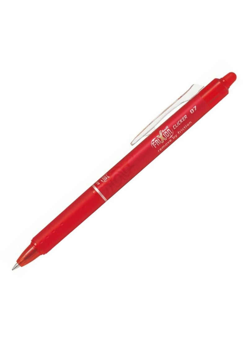 PILOT 12-Piece Frixion Clicker Erasable Ball Pen 0.7mm Tip Red Ink - Image 2