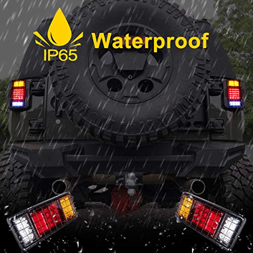 LIMICAR 40 LED Trailer Tail Lights Kit Waterproof, Truck Tail Lights with Reverse Turn Signal Brake Trailer Light Kit, Boat Trailer Lights For UTV UTE RV Camper Pickup (2 Pack) - Image 2