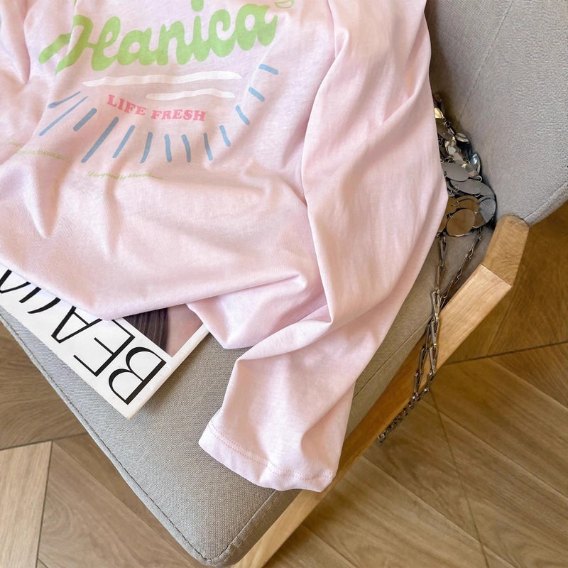 Women's Plus Size Long Sleeve Color-Block T-Shirt, Crew Neck, Loose Fit - Image 5