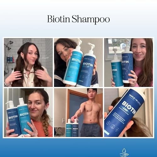 Maple Holistics Rosemary Biotin Shampoo and Conditioner Set - Volumizing Shampoo and Conditioner for Thinning Hair for Women & Men with Nourishing B Vitamins - Color Safe Sulfate Paraben & Silicone Free (25 Fl Oz) - Image 2