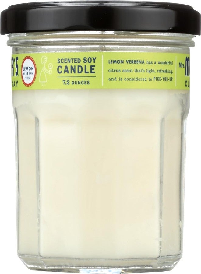 Mrs. Meyer's Clean Day Soy Candle, Lemon Verbena, 7.2-Ounce Jars (Pack of 6) - Image 2