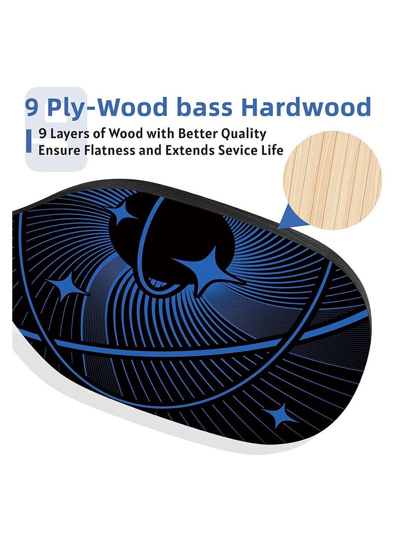 Generic Pickleball Paddles Pickleball Set of 4 Premium Wood Pickleball Paddles Pickleball Rackets  - Image 4