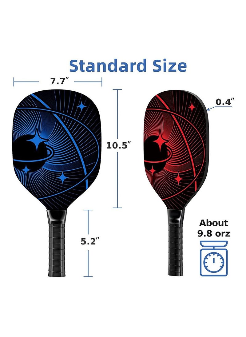 Generic Pickleball Paddles Pickleball Set of 4 Premium Wood Pickleball Paddles Pickleball Rackets  - Image 2