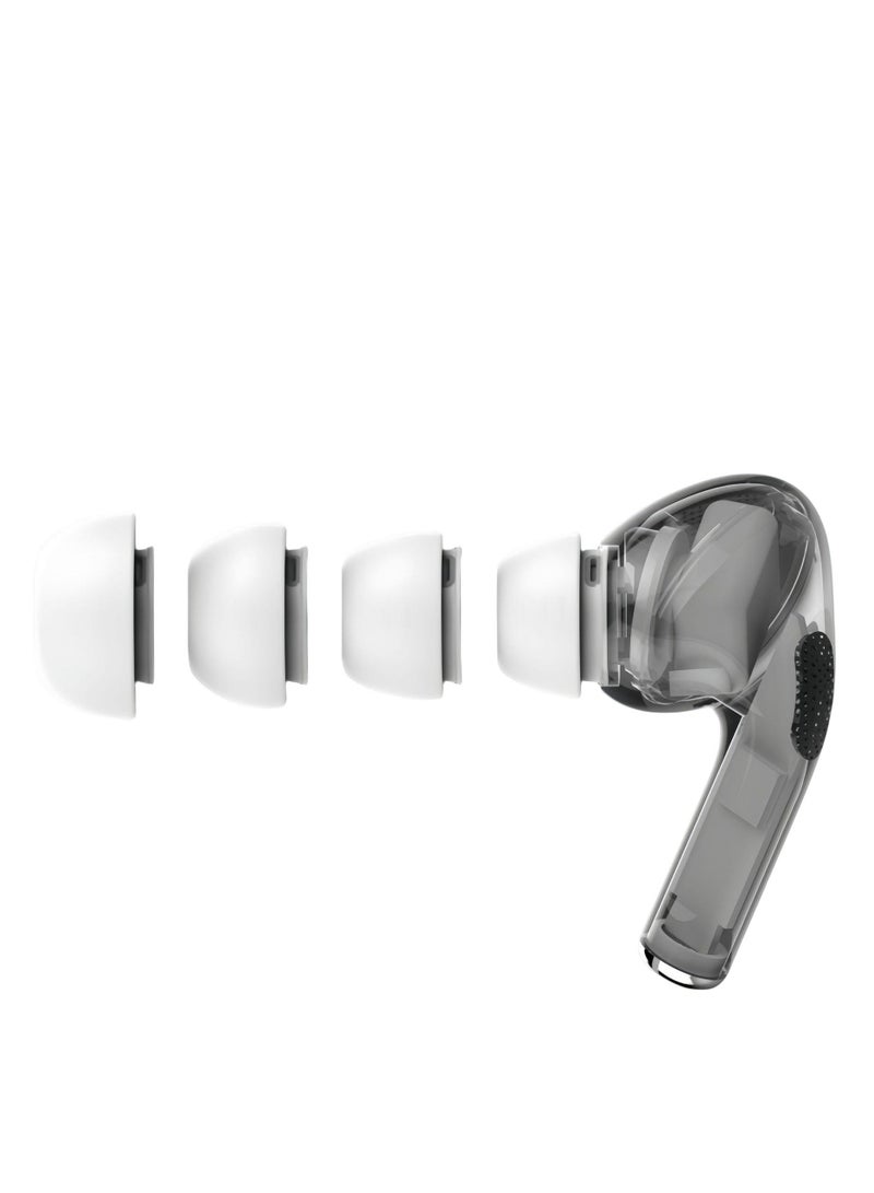 8-Piece White Silicone Ear Tips for AirPods Pro | 4 Sizes Included | Noise-Reducing Design  - Image 2