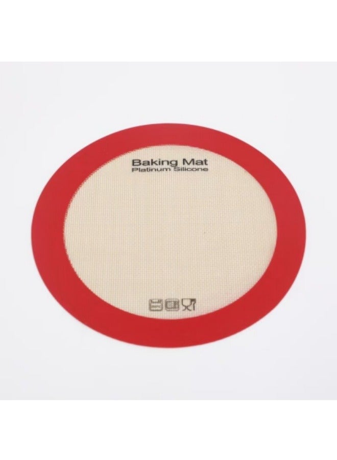 22.8cm Round Non-stick Silicone Baking Mat Kneading Mat for Cake Macaron Kitchen Tools - Image 1