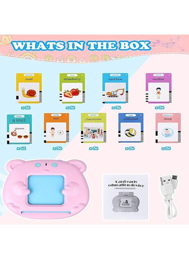 general Talking Flash Cards, Toddler Toys for Girls and Boys Ages 3-12, Autism Sensory Toys, Speech Therapy Toys, Montessori Learning Toys for 3 Year Olds, 510 Common Words Talking Flash Cards - Image 4