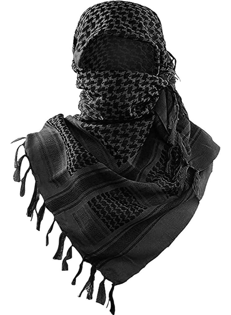 Military Shemagh Tactical Desert Scarf / 100% Cotton Keffiyeh Scarf Wrap for Men And Women - Image 1