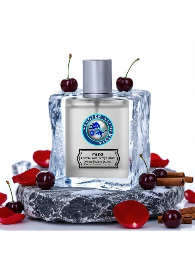Frozen Alchemist Frozen Lost Cherry (FA02) EDP 100ml for Men & Women by Frozen Alchemist | Sweet Fruity Gourmand Fragrance | Black Cherry, Bitter Almond, Vanilla & Tonka Bean Notes | Long Lasting Eau De Parfum - Image 2