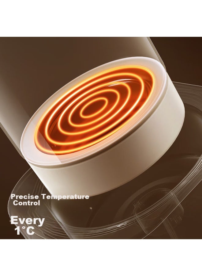 Kub Constant Temperature Hot Water Kettle, Milk Thermometer, Smart Milk Warmer, Milk Maker, Health Pot, Beige 1.5l - Image 2