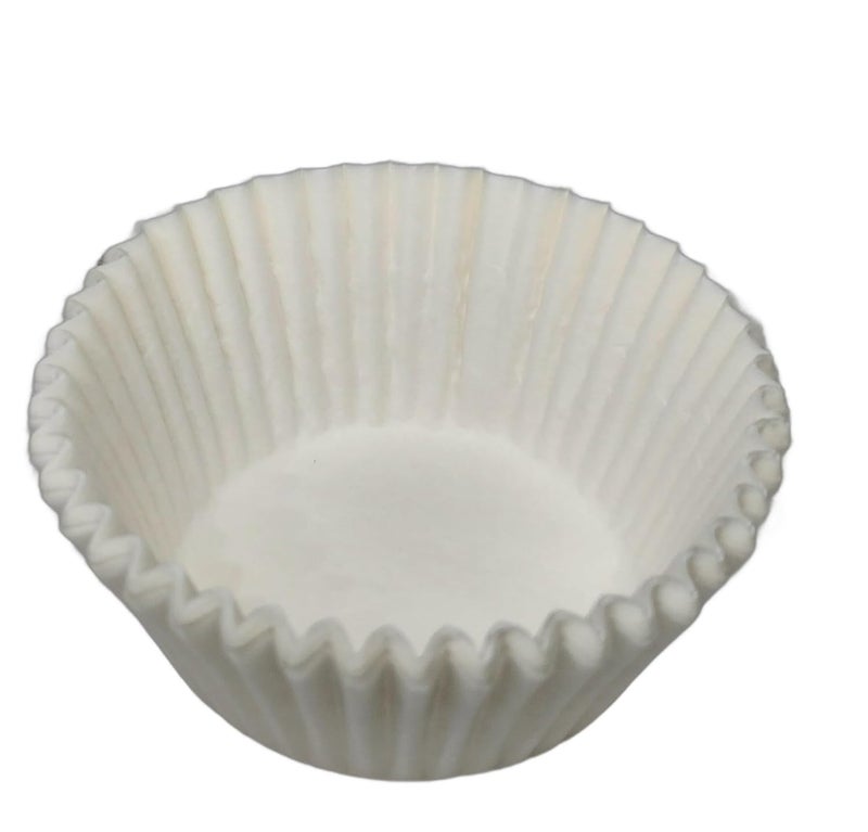 Baekence Baekence Standard Size White Cupcake Liner Muffin Liners Baking Paper Cups Pack of 100 pcs50x30 - Image 3
