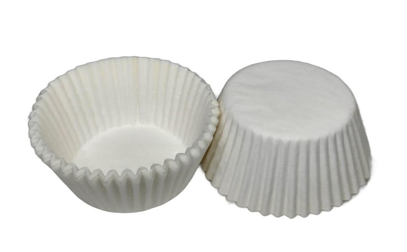 Baekence Baekence Standard Size White Cupcake Liner Muffin Liners Baking Paper Cups Pack of 100 pcs50x30 - Image 2
