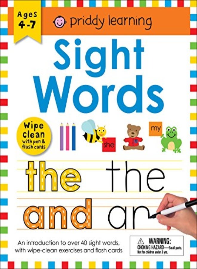 Wipe Clean Workbook: Sight Words (Enclosed Spiral Binding): Ages 4-7; Wipe-Clean with Pen & Flash Ca