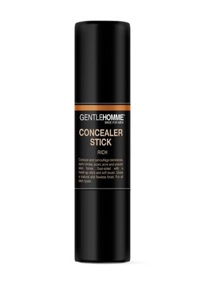Gentlehomme - Concealer Stick - Men’s 2-in-1 Concealer & Brush - For Blemishes, Dark Circles, Scars, Acne & Uneven Skin Tones - Natural Finish - All Skin Types - Vegan - Rich - 1 Stick - Image 2