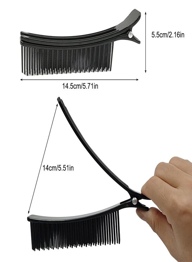SonKu Grip Sectioning Clips for Styling, 4Pcs Grip Alligator Clips for Hair Sectioning,Styling, Haircuts, Coloring Home Salon - Image 3