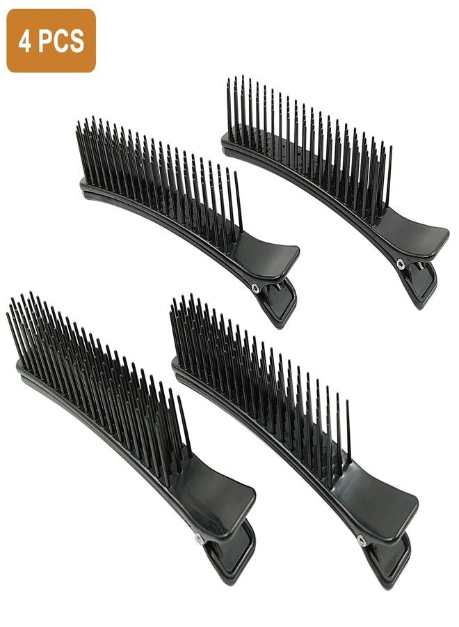 SonKu Grip Sectioning Clips for Styling, 4Pcs Grip Alligator Clips for Hair Sectioning,Styling, Haircuts, Coloring Home Salon - Image 2