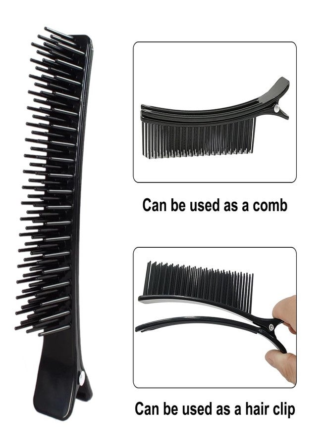 SonKu Grip Sectioning Clips for Styling, 4Pcs Grip Alligator Clips for Hair Sectioning,Styling, Haircuts, Coloring Home Salon - Image 4