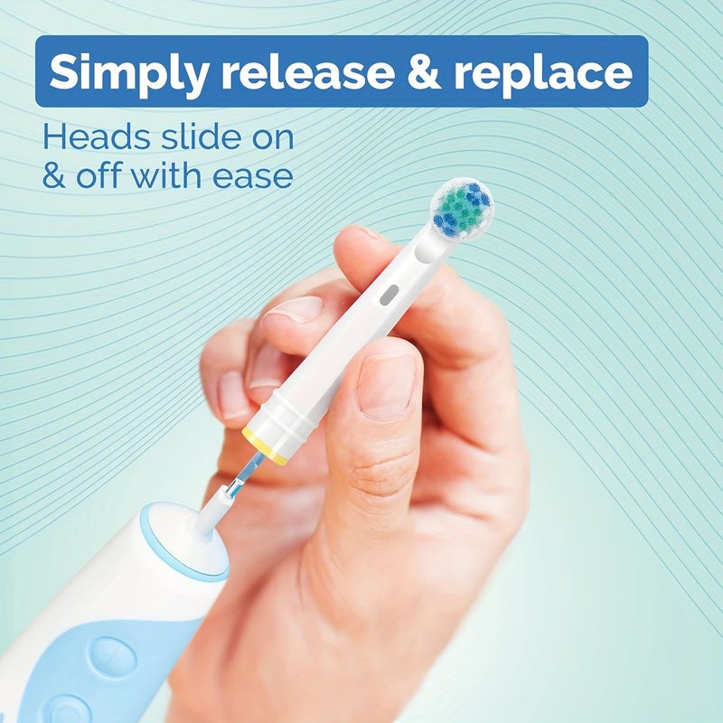 Set Of 4 Electric Toothbrush Replacement Heads Suitable For Oral B Brush Heads - Image 2