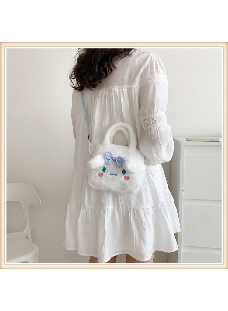 Sanrio Sanrio Plush cartoon small square bag hand-held crossbody toy bag  - Image 4