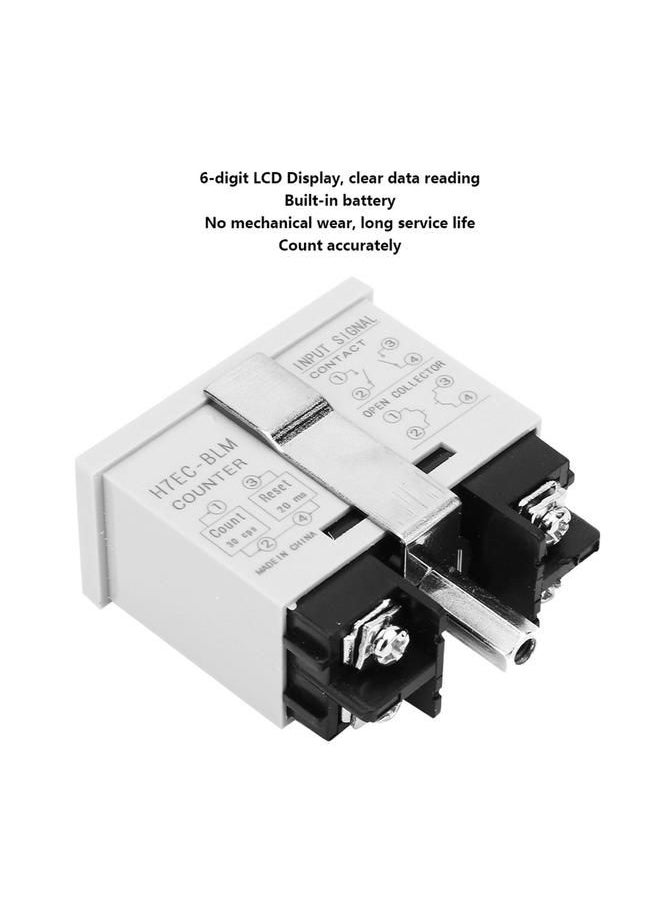 Arabest - H7EC BLM Digital Electrical Counter Totalizer without Voltage Input With 6-Digit LCD Display - Image 1
