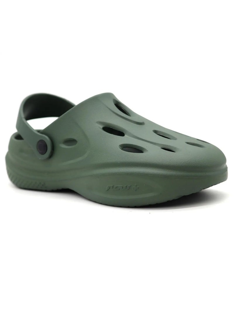 Red Tape Men's Stunner Comfortable Clogs || Sandals with Adjustable Back Strap for Men Olive Green - Image 1