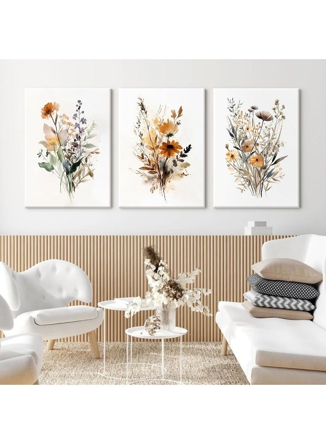 Baccone Wildflower Canvas Wall Art - 12x16 Framed - Image 4