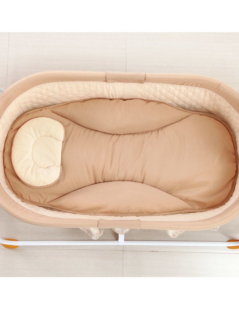 Generic - Electric Rocking Bassinet for Baby Baby Crib Adjustable 5 Gear Auto-Swing Newborn Bed with Remote Control，Musical Toy,Mosquito Net and Comfortable Mattress - Image 1