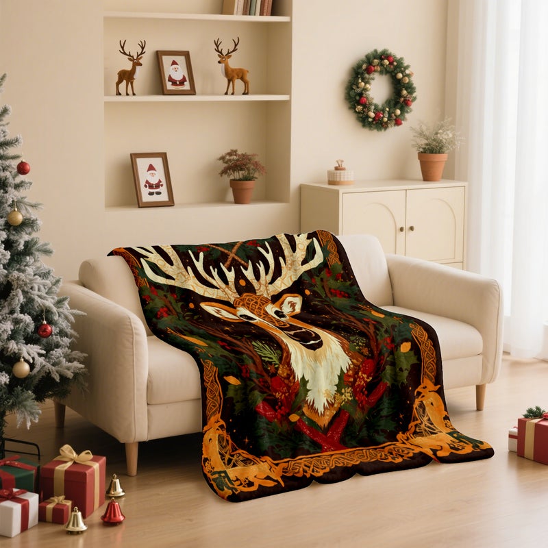 Christmas Limited Flannel Blanket 130*150/150*200 200+ Ready Stock, Minimum Order Of One Piece, Exclusively For Supply - Image 3