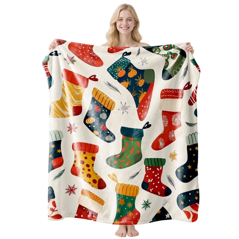Christmas Limited Flannel Blanket 130*150/150*200 200+ Ready Stock, Minimum Order Of One Piece, Exclusively For Supply - Image 1