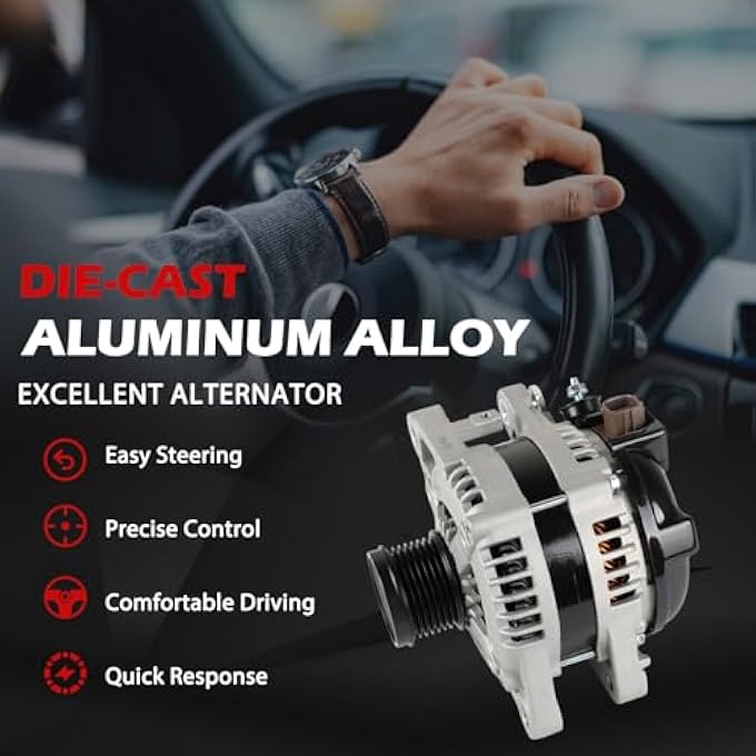 Autodevil 11326 Alternator 130Amp 12V Compatible with Venza 2007-2018 OE 270600P210, 270600P240, 270600P241, 270600P24184, 1042105510 - Image 5