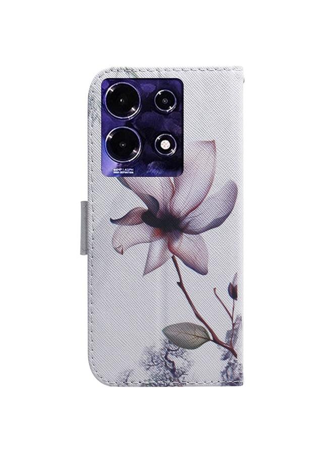 اس-توب جراب هاتف Infinix Note 30i برسومات ملونة من الجلد القابل للطي - Image 3