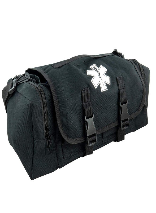 LINE2design First Aid (Ifak) Pouch EMS Bag - EMT Emergency Medical Trauma Pack Bags Tactical EDC Rescue Utility Gear IFAK Bags for Hiking Stop Bleeding Includes USA Patch - Black - Image 2