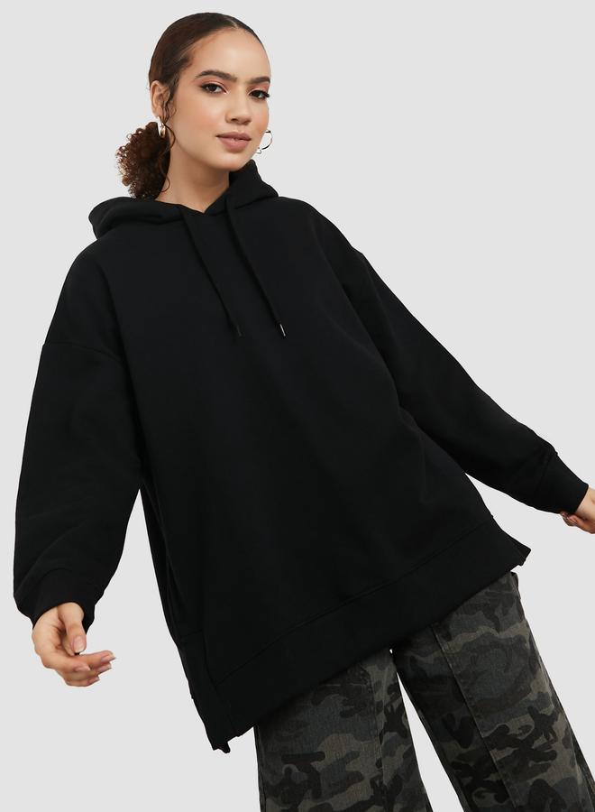 Styli Oversized Longline Hoodie With Dropped Shoulder - Image 1