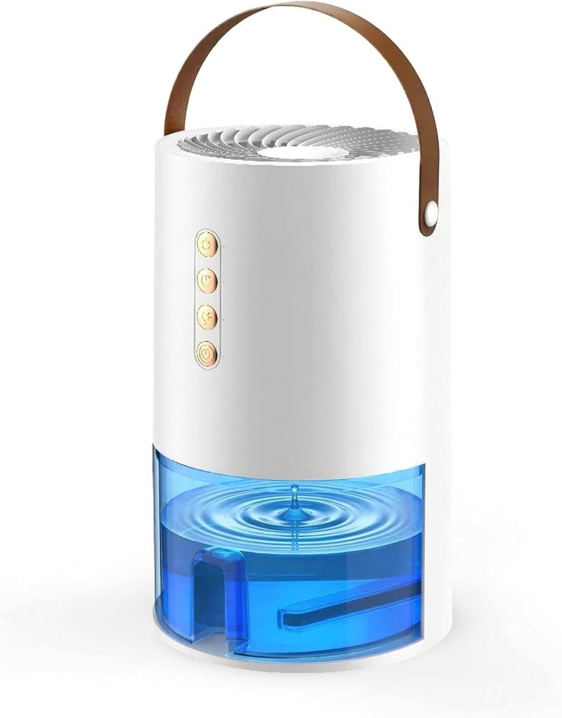 Gizmolet Dehumidifier, 44 OZ Small Dehumidifiers for Room for Home, Quiet with Auto Shut Off, 7 Color Ambient Light, Fresh Air with Negative Ions, Ideal for Bedroom, Bathroom, RV, Closet(White) - Image 1