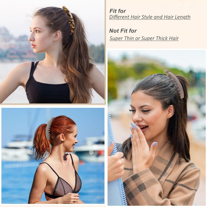 Eyegla 6 Pack 5 Inch Banana Hair Clips for Women Thin Fine Thick Hair,Strong Banana Claw Clips for Hair - Image 2