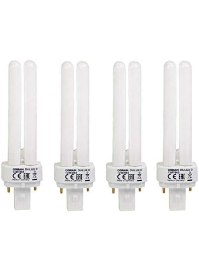 OSRAM Osram Home Decorative High Quality and Durable, 2 Pin Day Light Double Twin Tube CFL Bulb, 13 Watt Energy Saving Bulb, Cool White - (Pack of 4) - Image 2