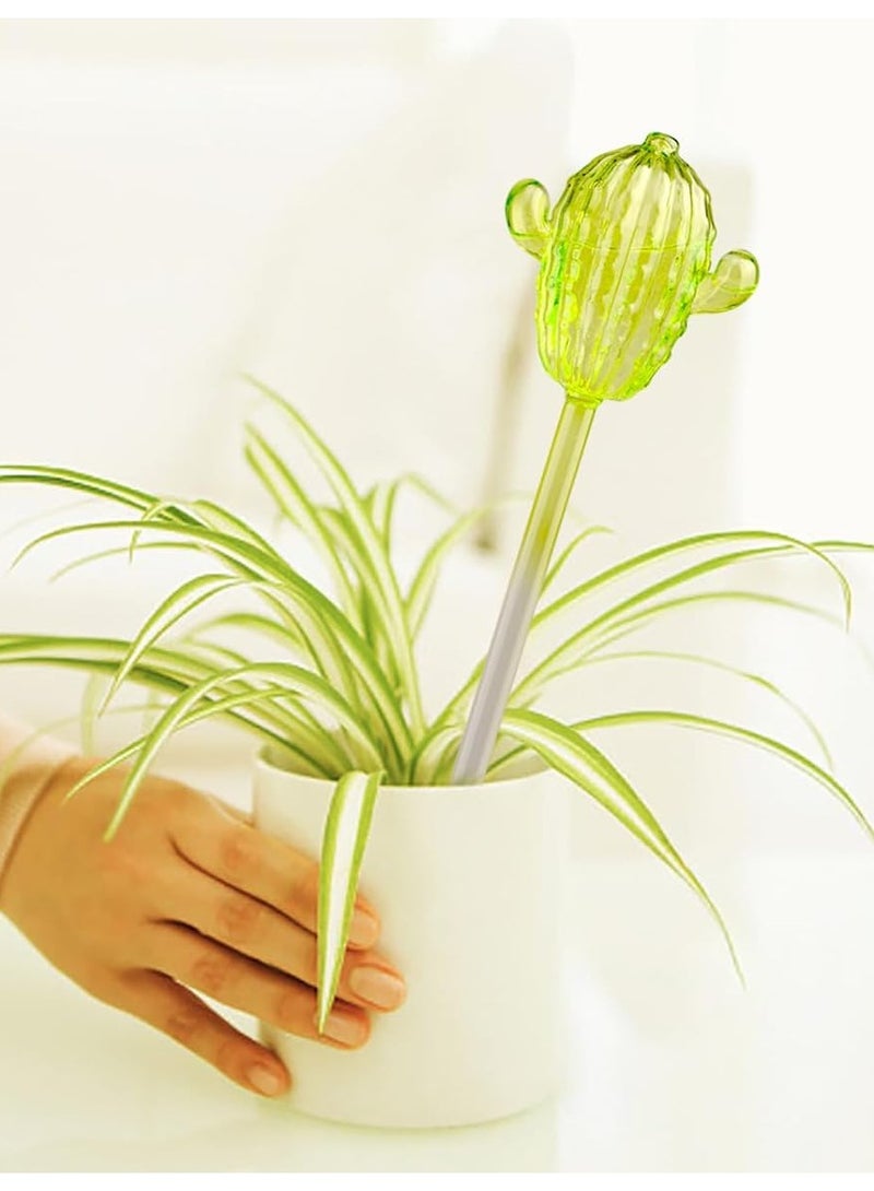 SOLARAE 2Pcs Plant Watering Devices Self Watering Planter Insert Cactus Glass Plant Watering Bulbs Self Watering Bulbs for Vacation Water Bulbs Gifts for Plant Lovers - Image 4