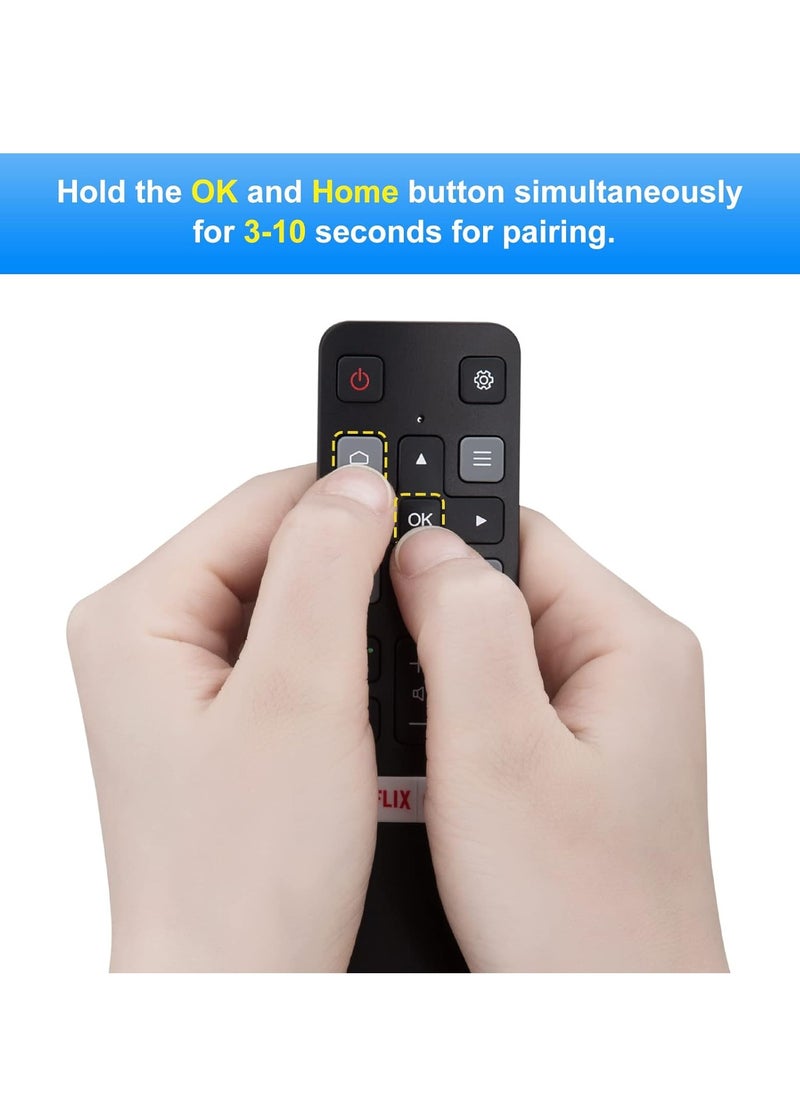 Fanski Voice Replacement for TCL-Android-TV-Remote,New Upgraded RC802V for TCL Smart TVs with Google Voice Function,with Netflix,YouTube Buttons  - Image 3