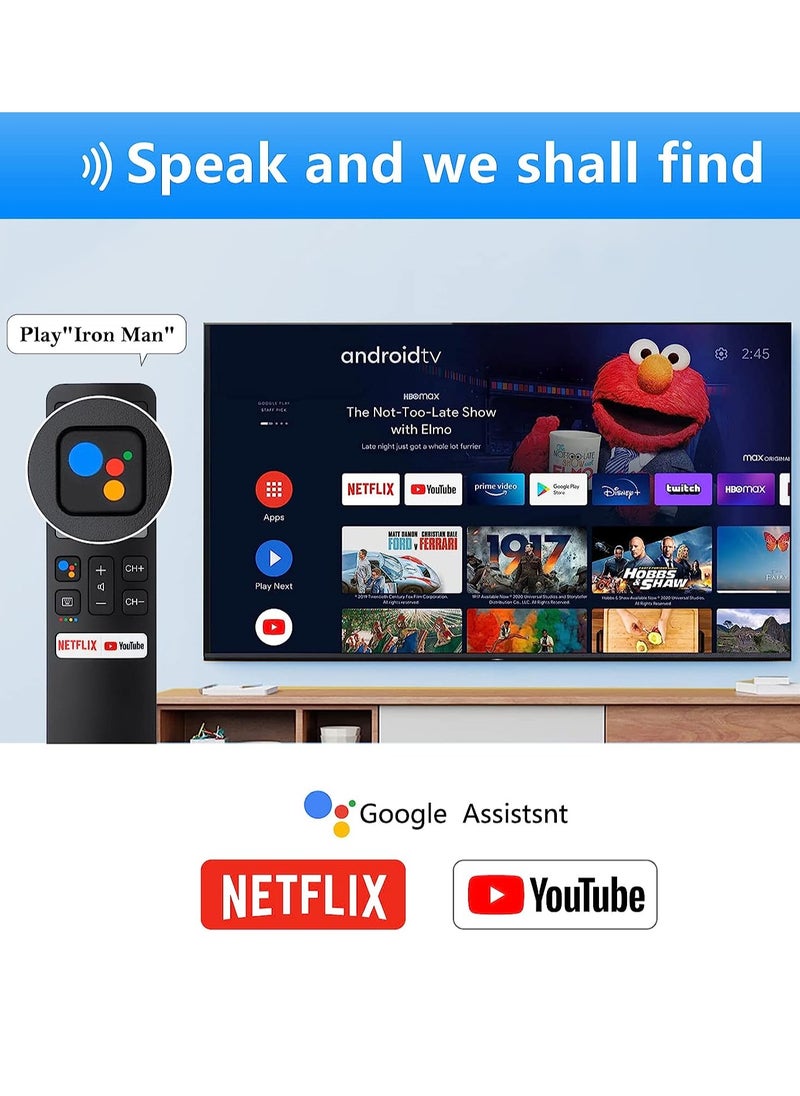 Fanski Voice Replacement for TCL-Android-TV-Remote,New Upgraded RC802V for TCL Smart TVs with Google Voice Function,with Netflix,YouTube Buttons  - Image 4