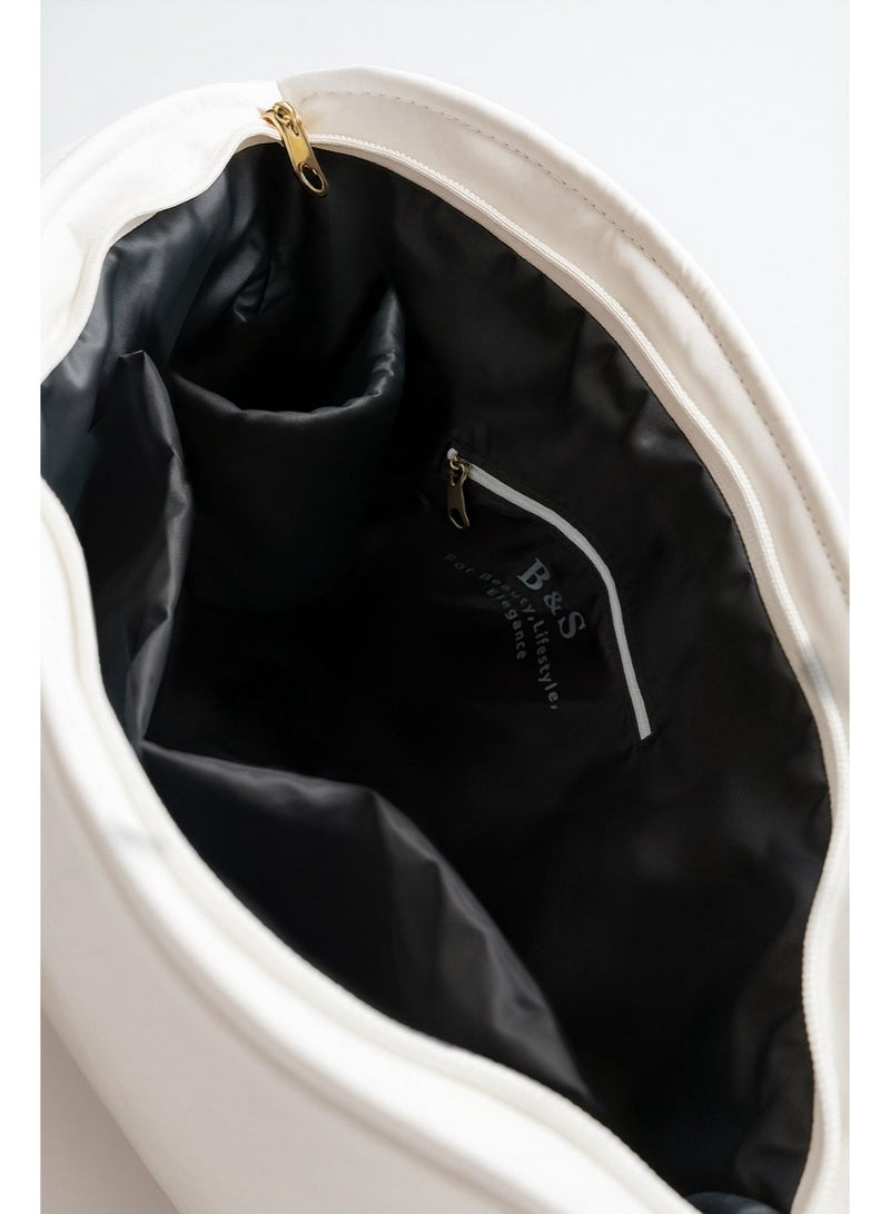 بي.أس كولكشن شنطة توت باج للبنات من الجلد المبطن Leather Soft B.S bag متعددة الإستخدامات من Black -B.S COLLECTION - Image 4