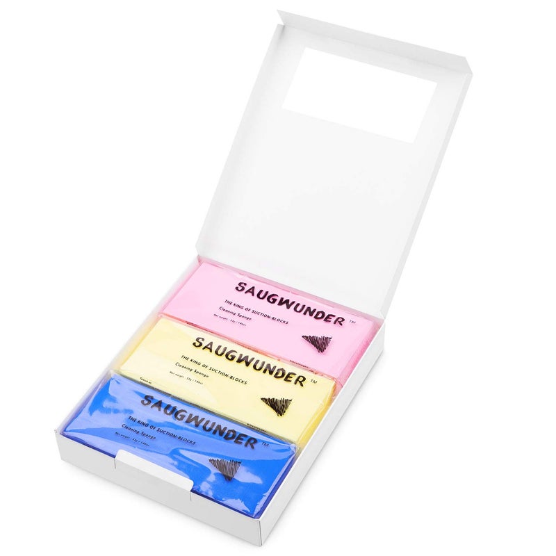 SAUGWUNDER Cleaning Sponge Super Absorbent Water Durable  1757535 cm69 x 3 x 138 inches Use for Household Clean CarsBoats The dust and Dirt on FurnituresBathtubsetc Multicolor