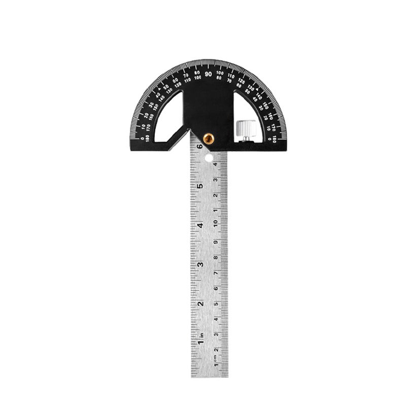2in1 Multifunctional Magnetic Straight and Angle Measuring Ruler Woodworking Scribe Ruler Woodworking Ruler Detachable Angle Gauge Double Scales Combination Ruler with Mortise and Tenon Function - Image 1