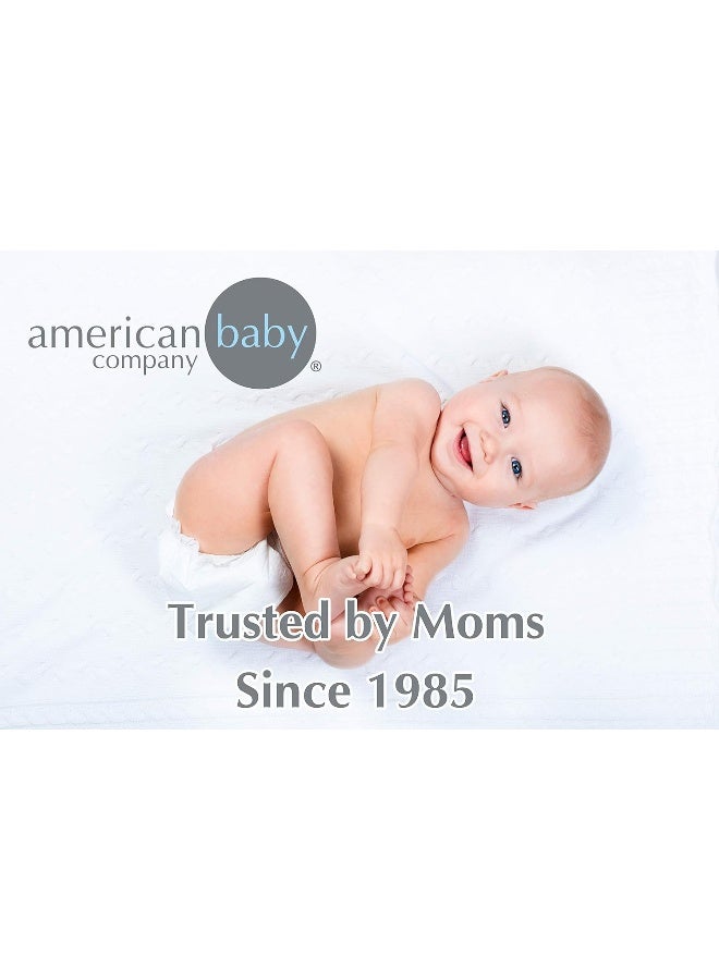 American Baby Company Waterproof Bassinet Mattress Protector, Quilted Fitted Protector Pad Cover Made with Organic Cotton Top Layer, 33" x 15" - Image 5