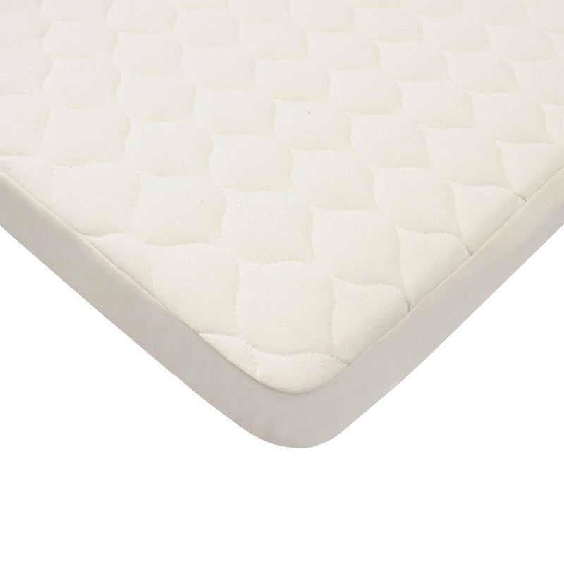American Baby Company Waterproof Bassinet Mattress Protector, Quilted Fitted Protector Pad Cover Made with Organic Cotton Top Layer, 33" x 15" - Image 1