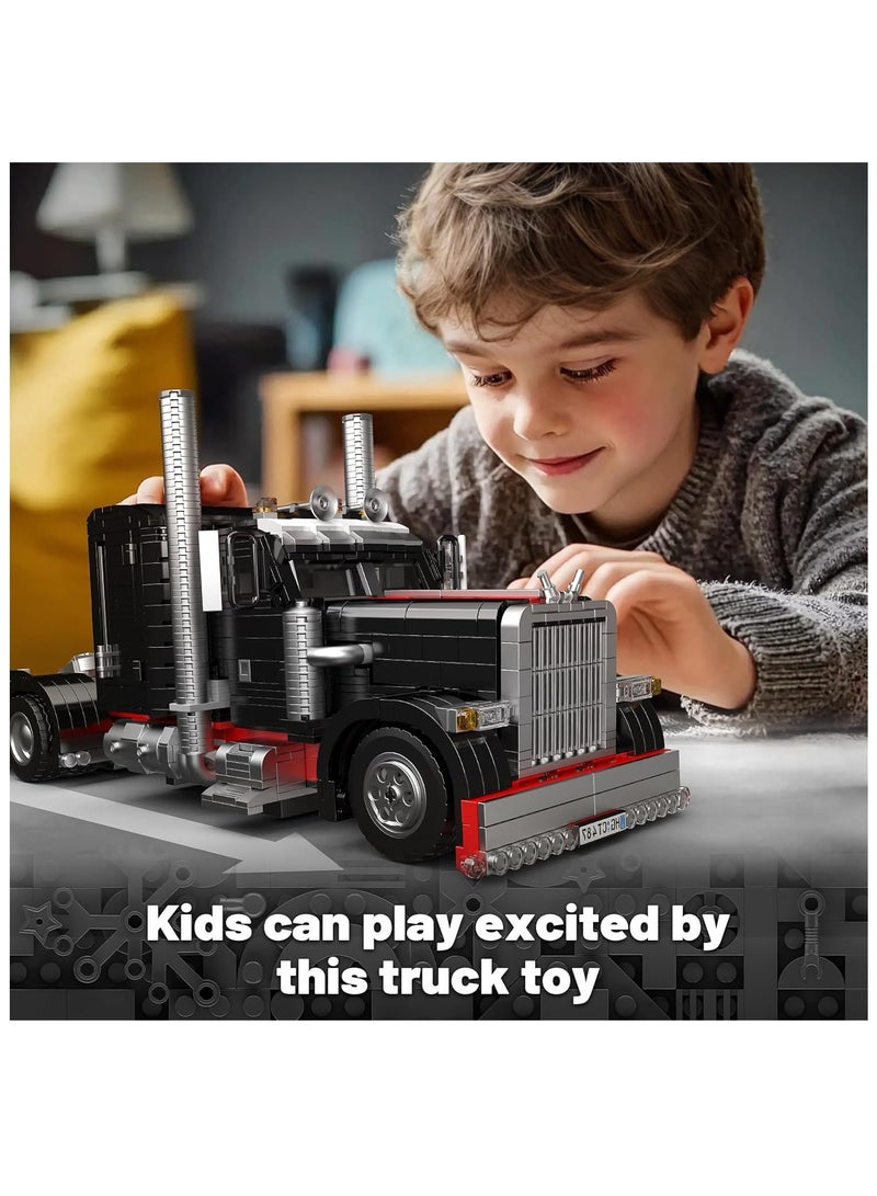 mould king 10037 Semi Truck Toys Building Sets, Collectible Trucks Vehicle Trailer Model Build and Display, For Adults and Boys Girls Kids Aged 14+ (1797 Pieces)  - Image 5