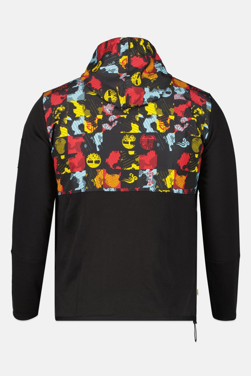 Timberland Men Graphic Print Long Sleeve Hoodie, Multicolor - Image 3