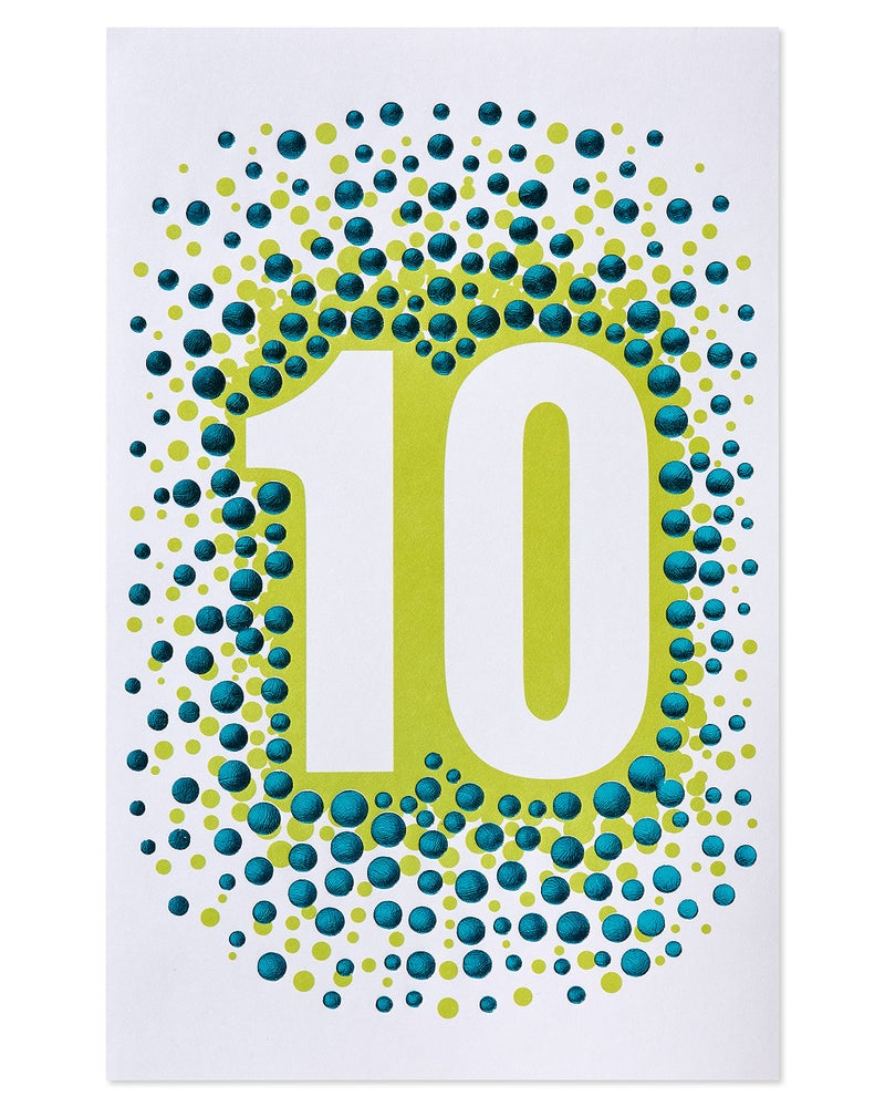 American Greetings 10th Birthday Card (Big 10) - Image 4